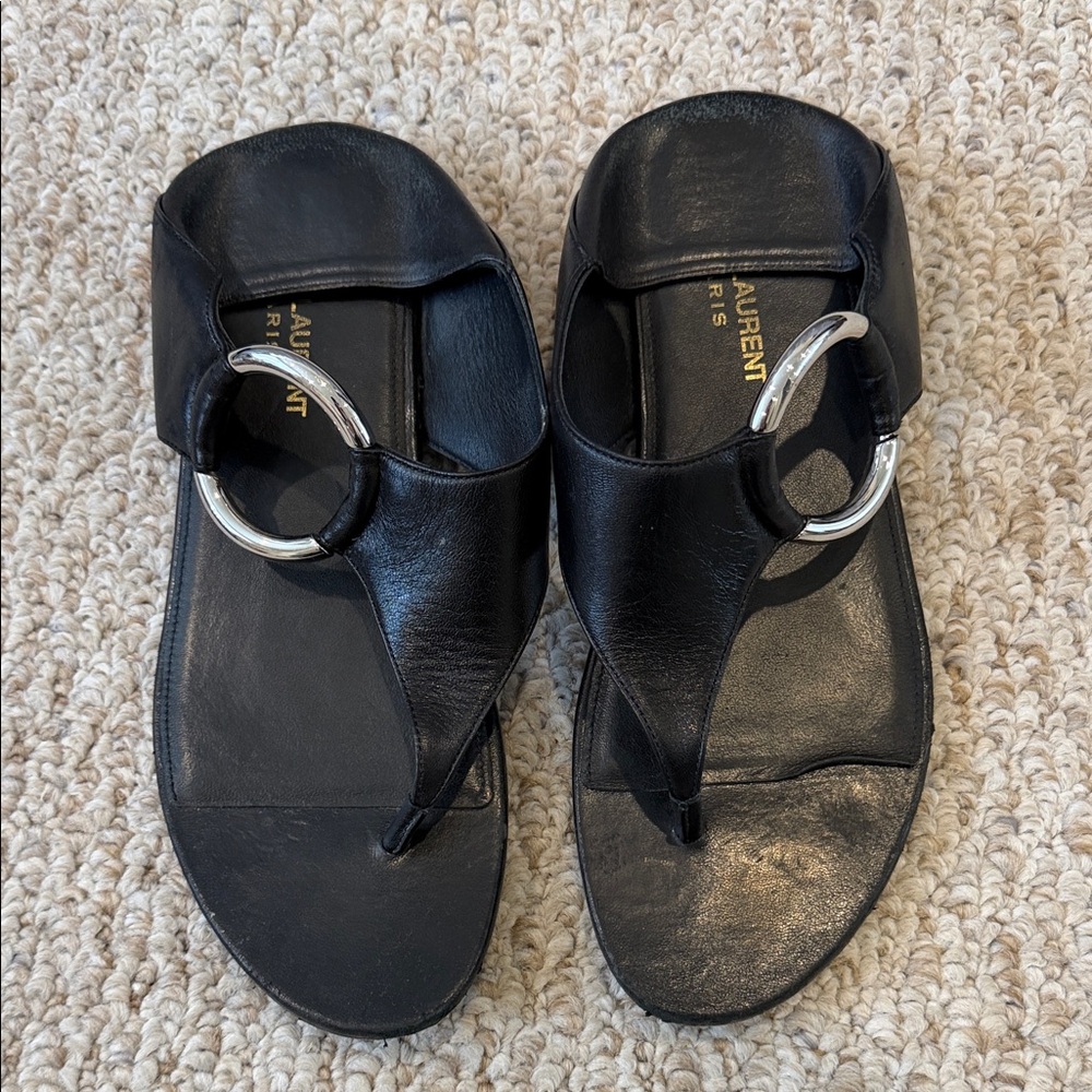 Saint Laurent leather sandals